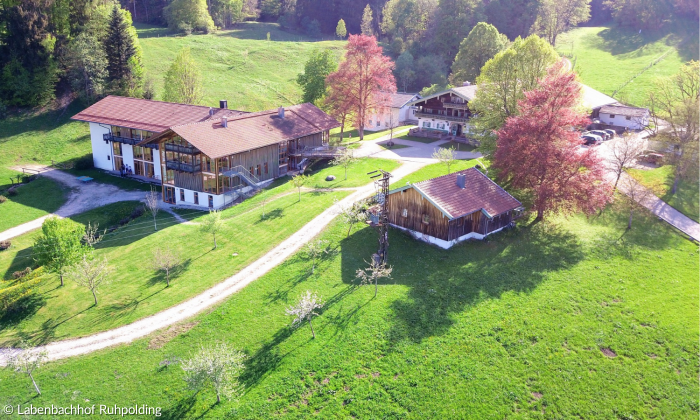 Labenbachhof Ruhpolding von oben