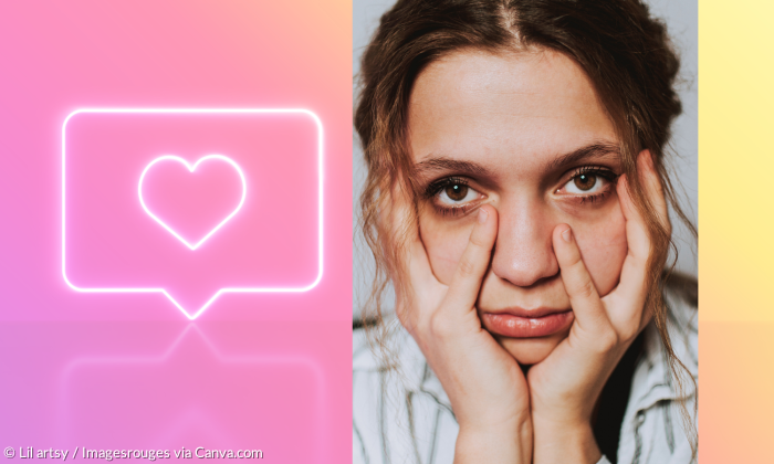 Instagram Einsamkeit Frau