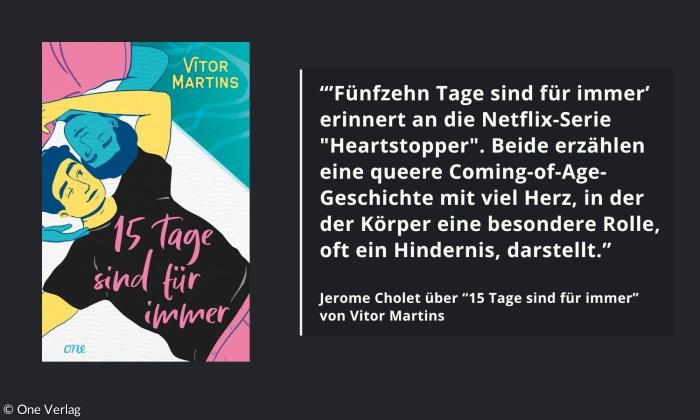 Das Cover von "15 Tage sind für immer" von Vitor Martins