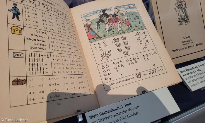 Rechenbuch, gestaltet von Fritz Griebel