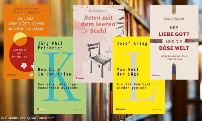 Fünf Buchcover