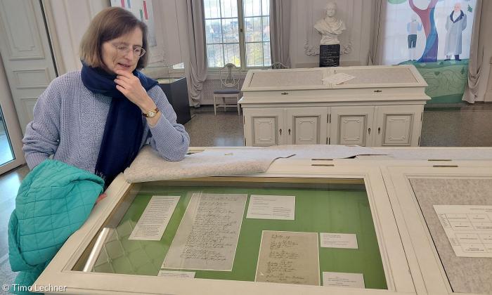 Ariane Ludwig im Goethe-Schiller-Archiv