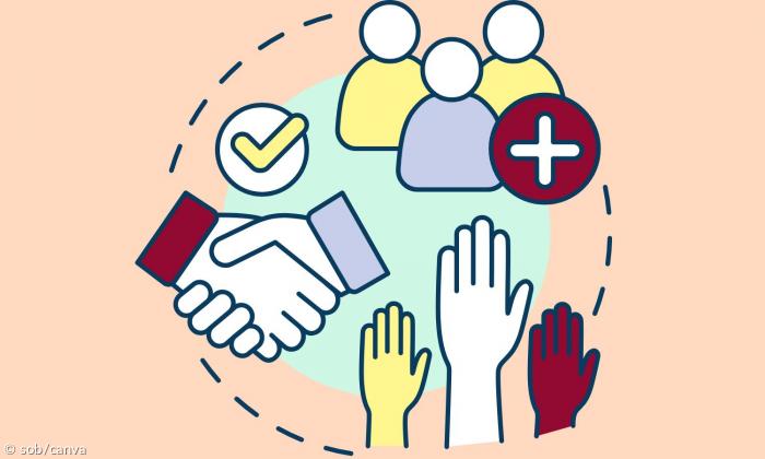 Symbole die sinnbild sind für eine Mitgliedschaft