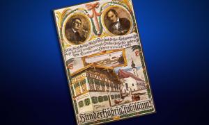 Joseph Mohr und Franz Gruber, Karte zu 100 Jahre Stille Nacht, heilige Nacht
