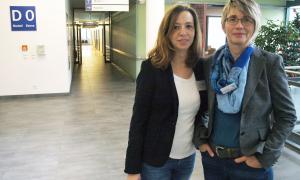 Auf Station: Sandra Streng und Carmen Voit sind ehrenamtliche Klinikseelsorgerinnen am Universitätsklinikum in Erlangen.