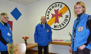  Reinhilde Meyer, Helmut Schmidt und Marianna Frunze aus der Nürnberger Bahnhofsmission