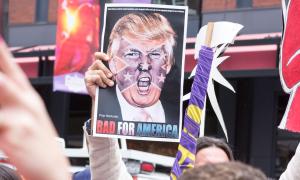 Protest gegen US-Präsident Donald Trump.