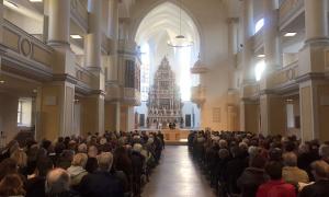 Gottesdienst zur Eröffnung der Landessynode in der Morizkirche in Coburg.