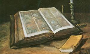 van Gogh Stillleben mit Bibel
