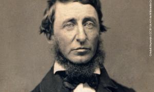Henry David Thoreau (1817-1862): Daguerreotypie von Benjamin Maxham aus dem Juni 1856.