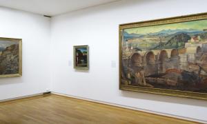 Blick in die Ausstellung »artige Kunst. Kunst und Politik im Nationalsozialismus«. 