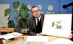 Pfarrer Thomas Wolf zeigt seine Karikaturen unter dem Motto »Reformation damals und heute« 