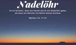 Zum Sonntag Nadelöhr
