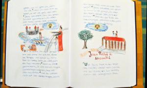 Doppelseite Handschrift-Bibel Mering
