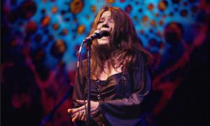 Janis Joplin bei einem Konzert in New York im April 1969.