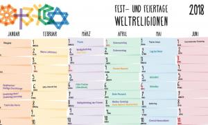 Kalender Weltreligionen 2018
