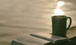 Bibel am Wasserrand