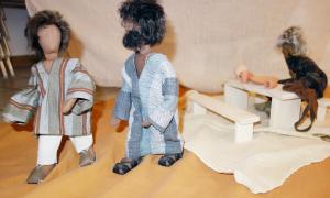 Mit den Egli-Figuren werden biblische Geschichten nachgestellt.