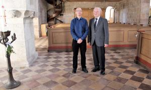 Gründer der "Geistlichen Musik": Michael Stieglitz (links) und Ruhestandspfarrer Paul Geißendörfer