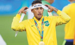 Der brasilianische Superstar Neymar beim Olympiasieg 2016.