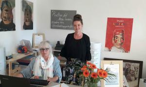 Kulturvermittlerin Dinah el Keilany (links) und Geschäftsführerin Britta Kutzner