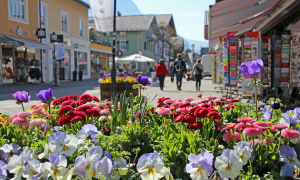 Garmisch-Partenkirchen Blick in die Stadt