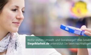 Siegelklarheit Screenshot Homepage