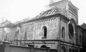 Die in der Pogromnacht 1938 zerstörte Ohel-Jakob-Synagoge in München.