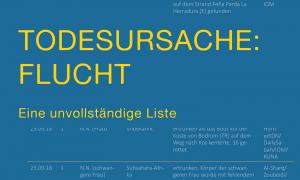 Buch Todesursache Flucht Cover