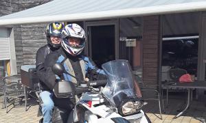 Simone und Berthold Schneider auf geimeinsamer Tour mit dem Motorrad