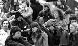 Jugendliche beim Kirchentag 1979 in Nürnberg