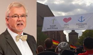 Gespraech mit Nürnberger Regionalbischof über Rechtspopulismus