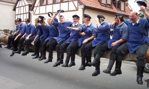 Gochsheimer Planburschen beim Sennfelder Friedensfest