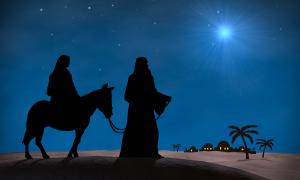 Maria und Josef unterwegs