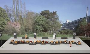 Modell für "DenkOrt Deportationen"- Denkmal in Würzburg     