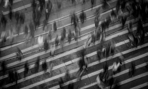 Singles Großstadt Menschen Fussgaenger