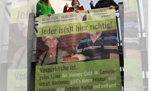 Mitarbeiter für die erste Vesperkirche Südbayerns 