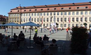 Eine Demonstration gegen Corona-Maßnahmen in Bamberg