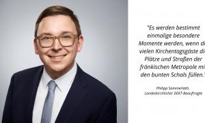 Philipp Sommerlath, der landeskirchliche Beauftragte für den Nürnberger Kirchentag im Juni 2023