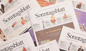 Verschiedene Ausgaben Sonntagsblatt