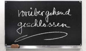 "Vorübergehend geschlossen"