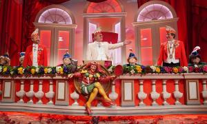 Elferrat mit Bernd Händel (Mitte) bei der Fastnacht in Franken 2021