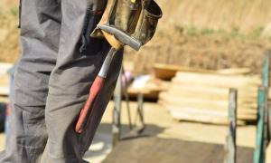 Handwerker auf der Baustelle