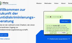 Screenshot der Webiste meta-bot.de