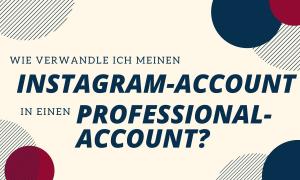 Wie verwandle ich meinen Account in einen professionellen