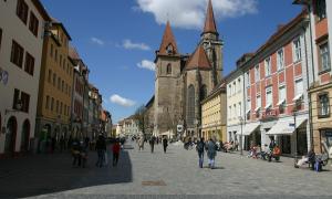Stadt Ansbach mit Johanniskirche