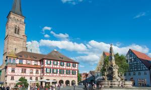 Der Marktplatz in Schwabach.