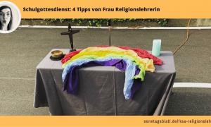 Frau Religionslehrerin über Schulgottesdienste