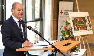 Olaf Scholz am Rednerpult