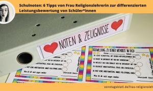 Frau Religionslehrerin Schulnoten